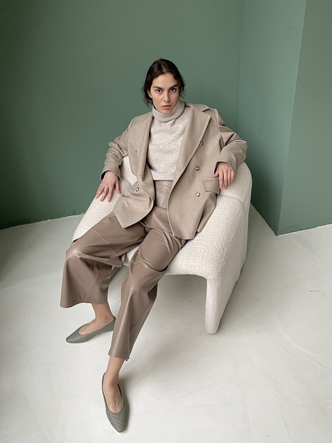 Кюлоты из натуральной кожи
