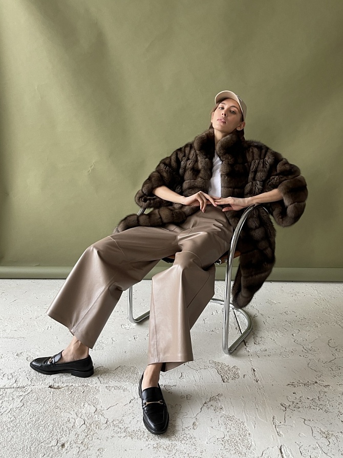 Кюлоты из натуральной кожи
