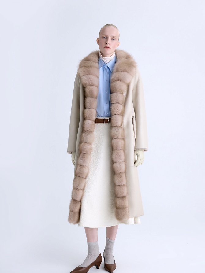 Дубленка с мехом куницы — Итальянский дизайн
